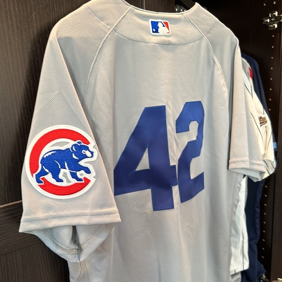 Chicago Cubs Nike 2023 #42 Jackie Robinson Day Authentic Jersey - Gray 48/XL - Picture 5 of 6